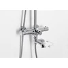 Kép 2/7 - Sapho KIRKÉ zuhanyoszlop, termosztátos kádtöltő csapteleppel, fej- és kézuzuhannyal, króm (KI39C)
