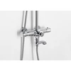 Kép 4/7 - Sapho KIRKÉ zuhanyoszlop, termosztátos kádtöltő csapteleppel, fej- és kézuzuhannyal, króm (KI39C)