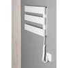 Kép 4/7 - Sapho AQUALINE ELVIS elektromos radiátor, 50W, 480x330x45mm, fehér (EB480)