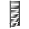 Kép 1/5 - Sapho EGEON fürdőszobai radiátor, 595x1238mm, 739W, antracit (EG612A)