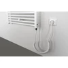 Kép 2/4 - Sapho AQUALINE elektromos fürdőszobai radiátor fűtőpatronnal, egyenes, 450x960cm, 300W, fehér (ILE94T)