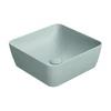 Kép 1/2 - Sapho SAND Mosdó, pultra helyezhető, 38x14x38cm, matt jégkék (903815)