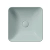 Kép 2/2 - Sapho SAND Mosdó, pultra helyezhető, 38x14x38cm, matt jégkék (903815)
