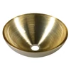 Kép 1/6 - Sapho MURANO SOFT BROWN üvegmosdó, átm:40x14cm, világos barna (AL5318-67)
