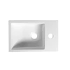 Kép 5/7 - Sapho ALABAMA öntöttmárvány mosdó, jobbos, 36x11x23cm, (AL565)