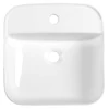 Kép 2/5 - Sapho MOLVENO pultra szerelhető kerámiamosdó, túlfolyó nélkül, 38,5x14x38,5cm (AR453)