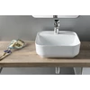 Kép 4/5 - Sapho MOLVENO pultra szerelhető kerámiamosdó, túlfolyó nélkül, 38,5x14x38,5cm (AR453)