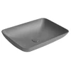 Kép 1/2 - Sapho INFRANE beton mosdó lefolyóval, 57x37cm, szürke gránit (AR464)