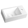 Kép 1/6 - Sapho AMAROK öntöttmárvány mosdó, jobbos, 40x11x22cm (AR500)