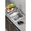 Kép 6/7 - Sapho ZERO beépíthető mosogatótálca, 44x43x20cm, inox (EP339)