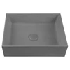 Kép 2/7 - Sapho FORMIGO beton mosdó, 47,5x13x36,5cm, világos szürke (FG019)