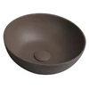 Kép 1/6 - Sapho FORMIGO beton mosdó, átm:39cm, sötét barna (FG034)