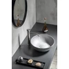 Kép 5/6 - Sapho FORMIGO beton mosdó, átm:39cm, ezüst (FG132)