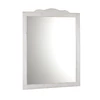 Kép 1/3 - SAPHO RETRO keretes tükör, világítás nélkül, 94x115cm, antik fehér (1687)