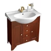 Kép 1/5 - SAPHO GALLO WOOD GALANTA ORCHIDEA mosdótartó szekrény, 2 ajtóval, 3 fiókkal, 80x92x33cm, tömör fa/mahagóni (1695)