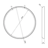 Kép 7/7 - SAPHO FLOAT tükör LED világítással, kerek, átm:60cm (22559)
