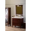 Kép 2/7 - SAPHO CROSS Mosdótartó szekrény, 2 fiókkal, 85x81x47cm, mahagóni (CR091)