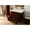 Kép 5/7 - SAPHO CROSS Mosdótartó szekrény, 2 fiókkal, 85x81x47cm, mahagóni (CR091)