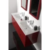 Kép 4/6 - SAPHO MITRA mosdótartó szekrény, 4 fiókkal, 121,5x55x46cm, bordó (MT123)