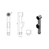 Kép 2/4 - Sapho Tartalék kézizuhanyzuhany 1209-05 bidézuhanyhoz (1209-10)