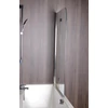 Kép 2/6 - SAPHO POLYSAN SPERA kádparaván, 970mm, csiszolt alumínium kerettel (BS-97)