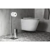 Kép 2/4 - SAPHO FLORI Álló WC papír és kefe tartó, 670mm, króm (1132)