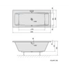 Kép 2/5 - SAPHO POLYSAN KVADRA kád, 180x80x47cm (17611)