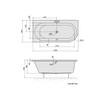 Kép 2/2 - SAPHO POLYSAN ASTRA L aszimmetrikus kád, balos, 165x80cm (33611)