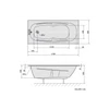 Kép 2/5 - SAPHO POLYSAN KAMELIE SLIM kád, 170x80x44cm (35111S)