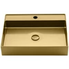 Kép 3/4 - SAPHO AURUM mosdó klik-klak lefolyóval, 55x42cm, arany (AU202)