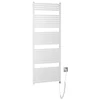 Kép 1/4 - SAPHO AQUALINE TONDI-E elektromos fürdőszobai radiátor, 600x1690mm, 800W, fehér (DE490T)