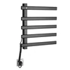 Kép 1/6 - SAPHO ELCOR elektromos törölközőszárító radiátor, 480x520x50mm, 85W, matt fekete (EB530)