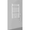 Kép 3/6 - SAPHO AQUALINE DIRECT-E elektromos fürdőszobai radiátor fűtőpatronnal, egyenes, 600x960mm, 400W, fehér (ILE96T)