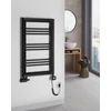 Kép 3/6 - SAPHO LEONTES fürdőszobai radiátor, 595x944mm, 423W, matt fekete (NT609B)