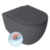 Kép 1/5 - SAPHO ISVEA INFINITY RIMLESS fali WC, 36,5x53cm, antracit (10NF02001-2C)