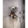 Kép 2/3 - SAPHO SMART sarokpolc zuhanyzóba, 210x45x210mm, INOX (2479)