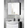 Kép 2/6 - SAPHO AQUALINE ZOJA tükrösszekrény LED világítással, balos, 60x60x14cm, fehér (45021)