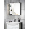 Kép 3/6 - SAPHO AQUALINE ZOJA tükrösszekrény LED világítással, balos, 60x60x14cm, fehér (45021)