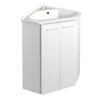 Kép 1/2 - SAPHO AQUALINE ZOJA mosdótartó szekrény, 2 ajtós, 39x74x39cm, fehér (50343)