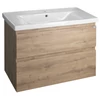Kép 1/6 - SAPHO AQUALINE ALTAIR mosdótartó szekrény, 87x60x45cm, emporio tölgy (AI390)
