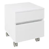 Kép 1/5 - SAPHO AVICE szekrény, 2 fiókos, gurulós 45x45x45cm, fehér (AV063-3030)