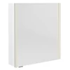 Kép 1/2 - SAPHO ALIX tükrösszekrény LED világítással, 66x70x17,5cm, fényes fehér (AX166-0030)
