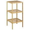 Kép 1/6 - SAPHO AQUALINE BAMBUS álló polc, 3 szintes, 37x80x37cm, bambusz (BI003)