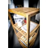 Kép 4/6 - SAPHO AQUALINE BAMBUS álló polc, 5 szintes, 37x141x37cm, bambusz (BI005)