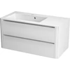 Kép 1/6 - SAPHO LUCIE Fiókos mosdótartó szekrény, fehér, 89,5x45x44,5 cm (LU090-3030)