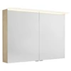 Kép 1/3 - SAPHO LINEX tükrösszekrény LED világítással, 100x70x15cm, bardíni szilva (LX100-0013)