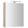 Kép 1/6 - SAPHO MIRRÓ tükrösszekrény LED világítással, jobbos/balos, 60x70x16cm, bardíni szilva (MC060-0013)