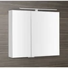 Kép 2/6 - SAPHO MIRRÓ tükrösszekrény LED világítással, 80x70x16cm, fényes fehér (MC080-0030)