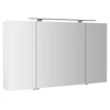 Kép 1/3 - SAPHO MIRRÓ tükrösszekrény LED világítással, 120x70x16cm, fényes fehér (MC121-0030)