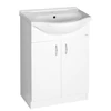 Kép 1/6 - SAPHO AQUALINE SIMPLEX ECO 65 mosdótartó szekrény, mosdóval, 63x83,5x30,7cm, matt fehér (SIME650)